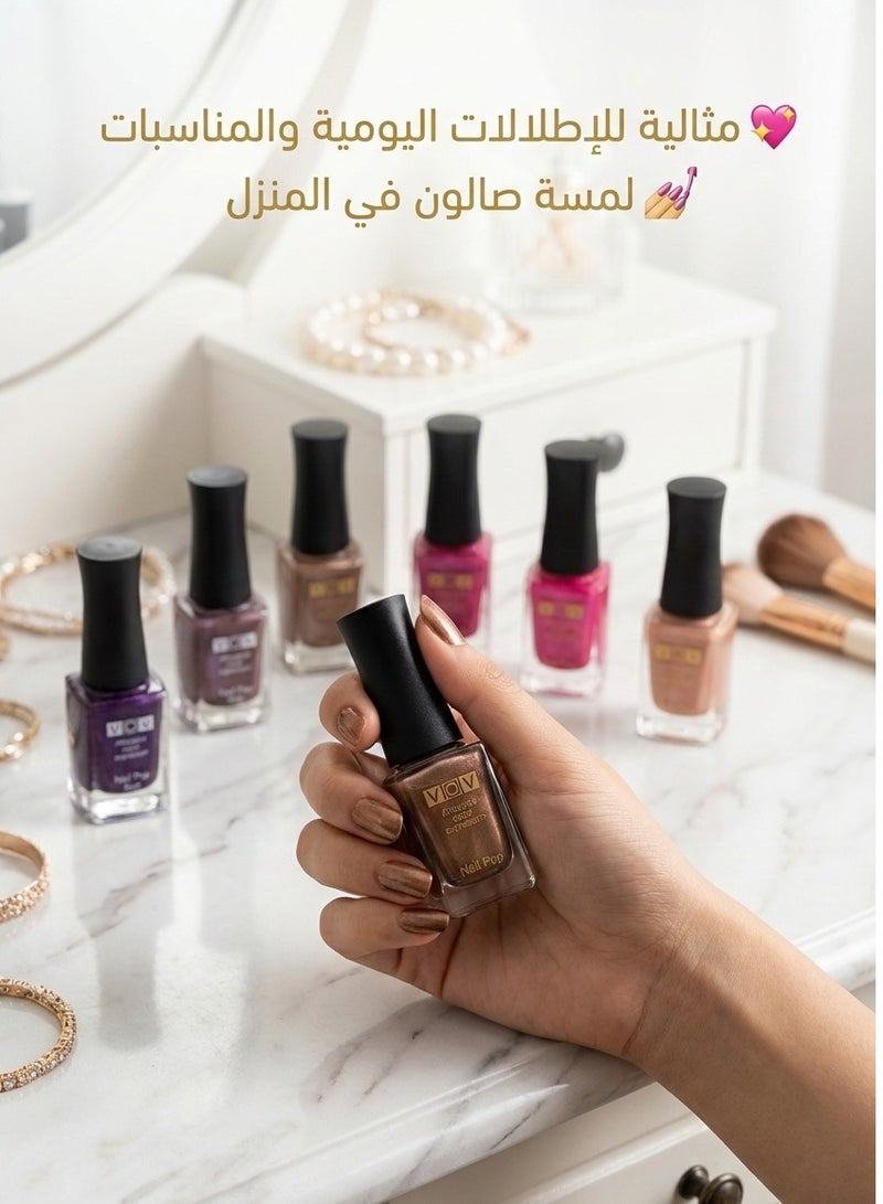 VOV A trendy nail polish collection with attractive colors and long-lasting wear: 8 stunning shades - Image 5